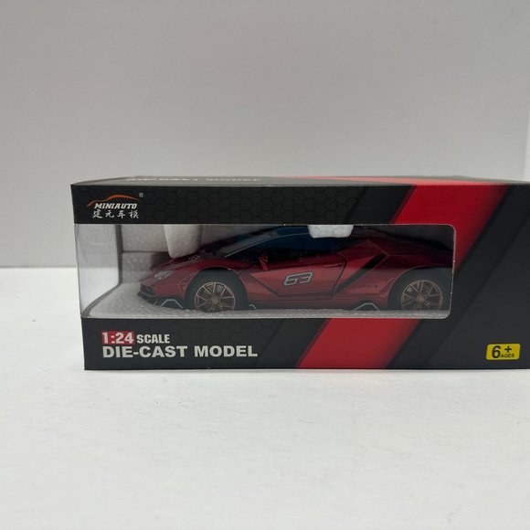 1:24 Lamborghini Centenario Diecast With Headlight & Taillight LED Red - Picture 2 of 11